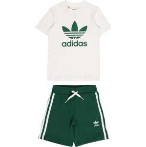 Joggingová souprava 'Adicolor And' adidas Originals tmavě zelená / barva bílé vlny
