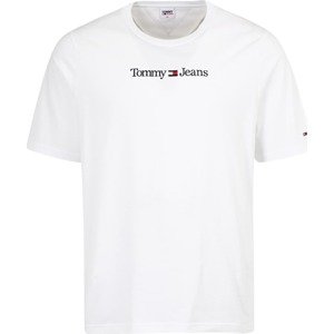 Tričko Tommy Jeans Plus tmavě modrá / jasně červená / černá / bílá