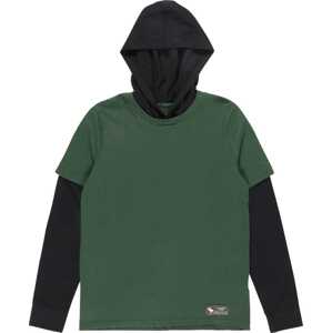 Tričko Abercrombie & Fitch zelená / černá