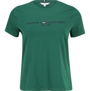 Tričko Tommy Hilfiger Curve námořnická modř / tmavě zelená / červená / bílá