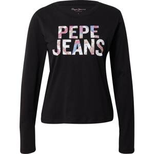 Tričko 'LUNA' Pepe Jeans kouřově modrá / růžová / černá / bílá