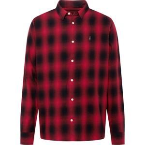 Košile 'HOBOKEN' AllSaints červená / černá