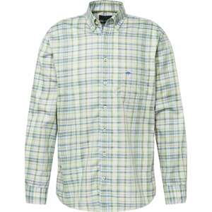 Košile 'Check Story' FYNCH-HATTON světlemodrá / světle zelená / bílá