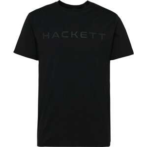 Tričko Hackett London antracitová / černá