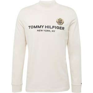 Tričko Tommy Hilfiger krémová / noční modrá / žlutá / bílá