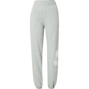 Kalhoty 'Emea' Nike Sportswear šedý melír / bílá