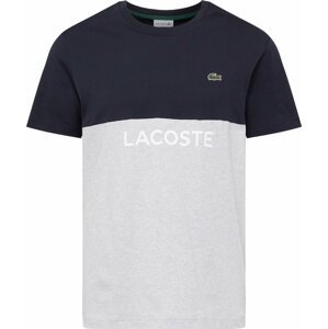 Tričko Lacoste námořnická modř / světle šedá / zelená / bílá