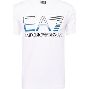 Tričko EA7 Emporio Armani modrá / černá / bílá