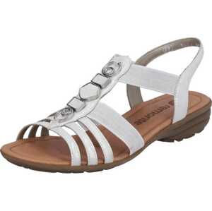 Páskové sandály Remonte stříbrná / bílá