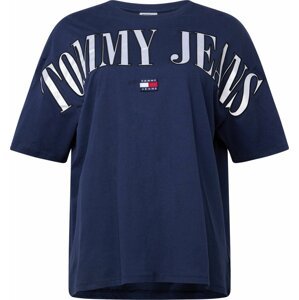 Tričko Tommy Jeans Curve námořnická modř / červená / bílá