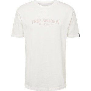 Tričko True Religion pudrová / bílá