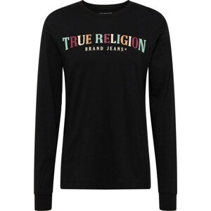 Tričko True Religion mátová / jasně oranžová / černá / bílá