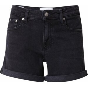 Džíny Calvin Klein Jeans černá džínovina / bílá