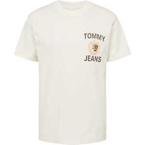 Tričko 'Luxe' Tommy Jeans námořnická modř / žlutá / tmavě zelená / bílá