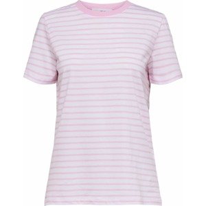 Tričko Selected Femme růžová / bílá