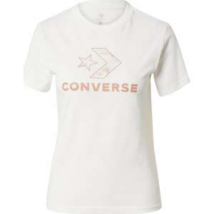 Tričko Converse pastelově oranžová / bílá