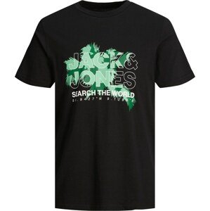 Tričko 'Marina' jack & jones světle zelená / tmavě zelená / černá / bílá