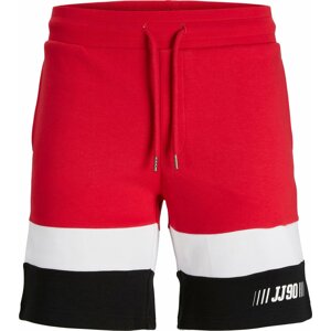 Kalhoty 'MATEO' jack & jones červená / černá / bílá