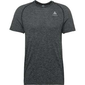 Funkční tričko 'Essential Seamless' Odlo šedý melír / bílá