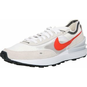 Tenisky 'WAFFLE ONE' Nike Sportswear béžová / svítivě oranžová / bílá