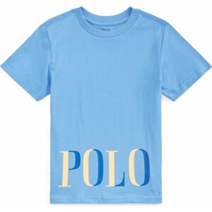 Tričko Polo Ralph Lauren nebeská modř / světlemodrá / žlutá