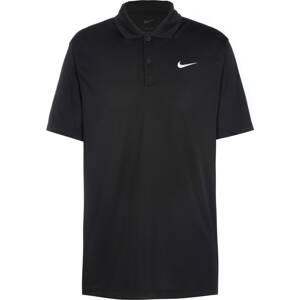 Funkční tričko 'Court DF' Nike černá / bílá