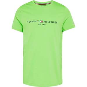 Tričko Tommy Hilfiger námořnická modř / limetková / červená / bílá