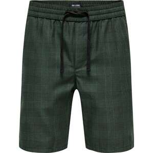 Kalhoty 'Linus' Only & Sons antracitová / tmavě zelená