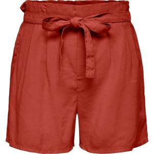 Kalhoty se sklady v pase 'Aris' Only oranžově červená
