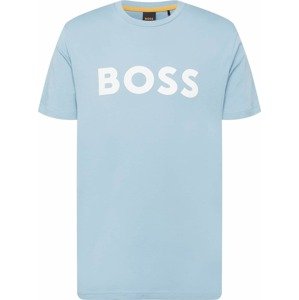 Tričko 'Thinking 1' Boss Orange pastelová modrá / bílá