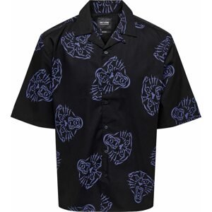 Košile 'YOP' Only & Sons indigo / černá