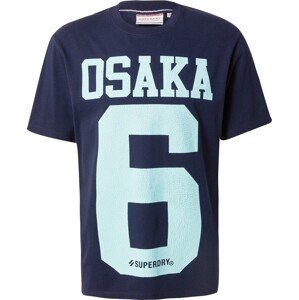 Tričko 'Osaka' Superdry marine modrá / pastelová modrá