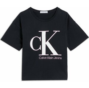 Tričko Calvin Klein světle růžová / černá / bílá