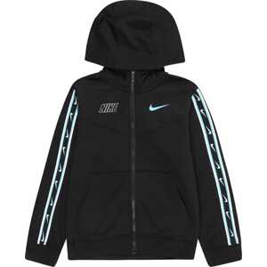 Mikina Nike Sportswear nebeská modř / černá / bílá