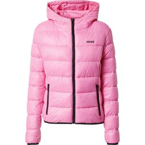 Přechodná bunda 'Famara' HUGO pink / černá