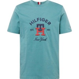 Tričko Tommy Hilfiger noční modrá / petrolejová / červená