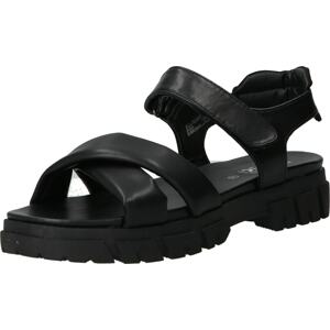 Páskové sandály Tom Tailor černá