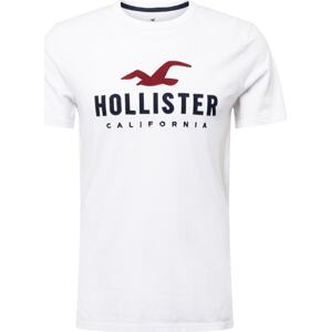 Tričko Hollister námořnická modř / červená / bílá