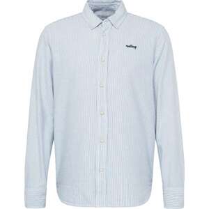 Košile 'Clemens' mustang námořnická modř / světlemodrá / bílá