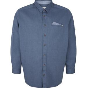 Košile TOM TAILOR Men + námořnická modř / chladná modrá