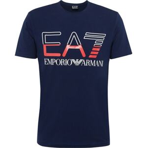 Tričko EA7 Emporio Armani námořnická modř / červená / bílá