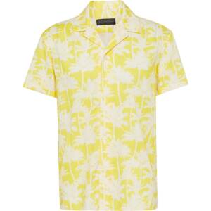 Košile 'Jan' drykorn žlutá / offwhite