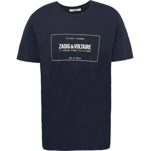 Tričko 'TED BLASON' Zadig & Voltaire marine modrá / bílá