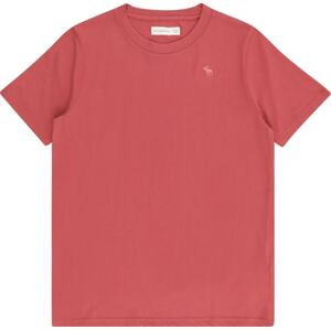 Tričko Abercrombie & Fitch pastelově červená