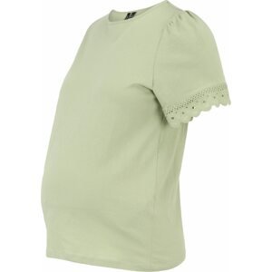 Tričko 'PANNA GLENN' Vero Moda Maternity pastelově zelená