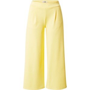 Kalhoty se sklady v pase 'KATE' Ichi žlutá