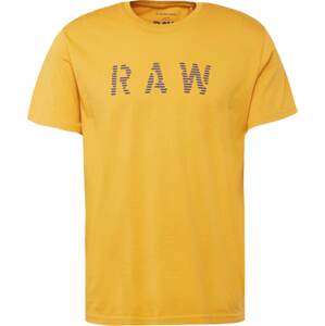 Tričko G-Star Raw šafrán / khaki