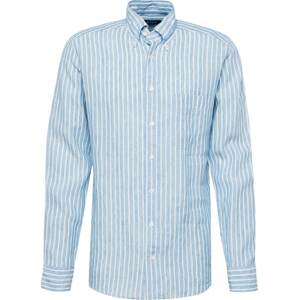 Košile Eton modrý melír / přírodní bílá