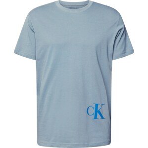 Tričko Calvin Klein Jeans nebeská modř / kouřově šedá
