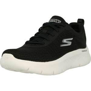 Šněrovací boty Skechers černá / bílá